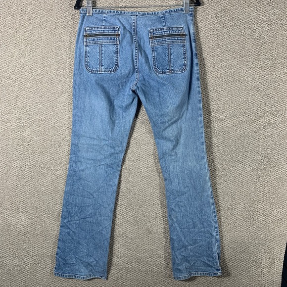 Gap Womens Jeans 8 Blue Medium Wash Denim Bootcut Mid Rise Pockets Y2K 90s Retro - Picture 6 of 12